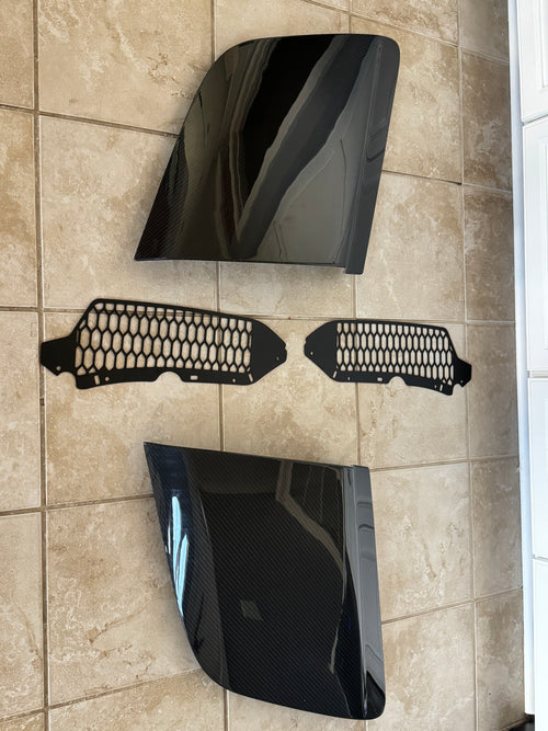 Audi R8 Gen 2 LMS GT4 carbon fiber side blades