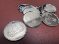 Custom engraved steel golf ball markers, 10 pack