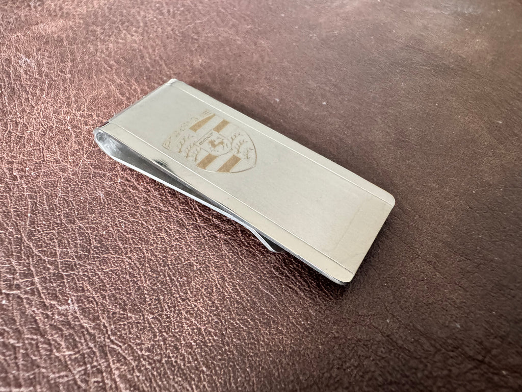 Pure Titanium Porsche Money Clip