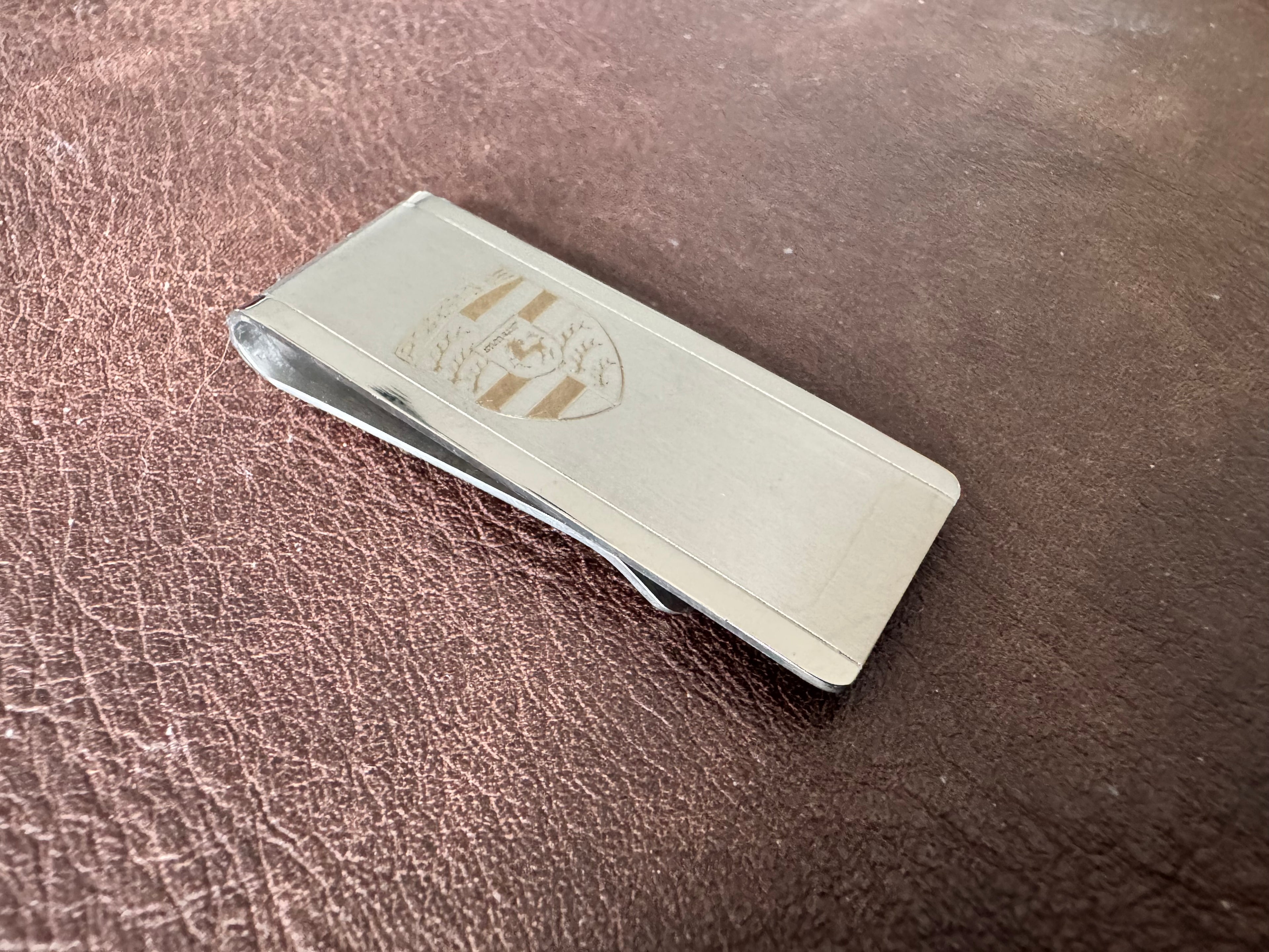 Pure Titanium Porsche Money Clip