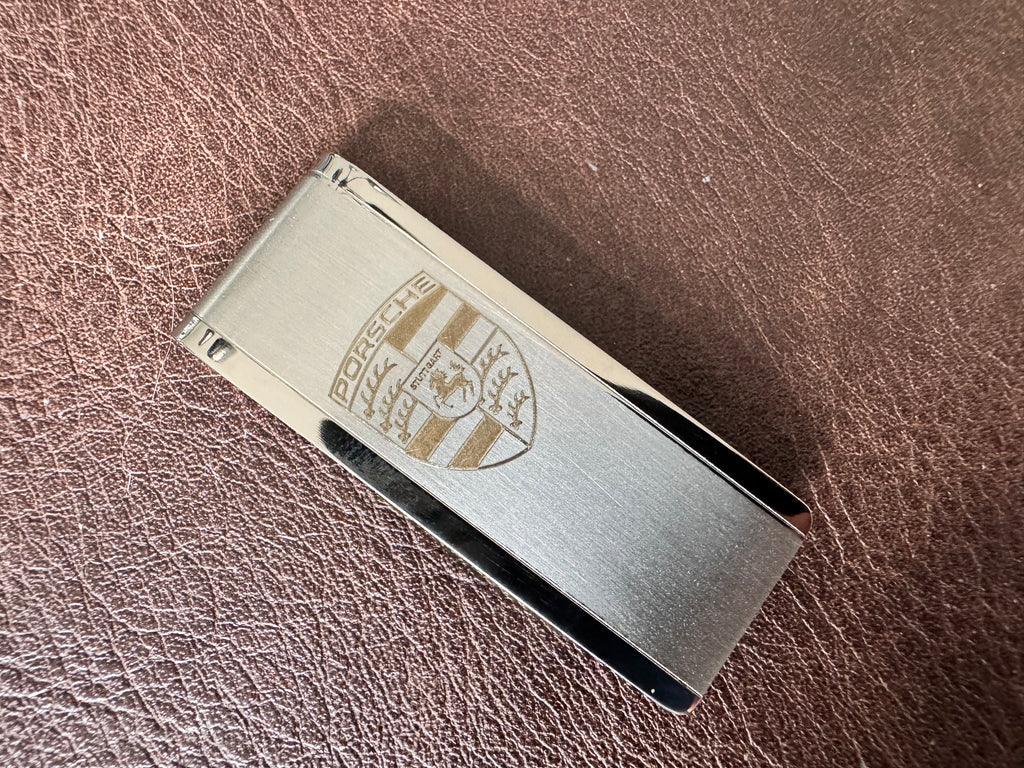 Pure Titanium Porsche Money Clip