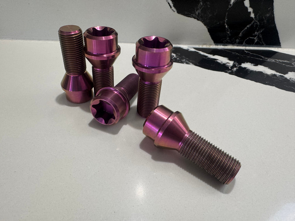 Gr5 Titanium BMW Wheel Bolt Set - High Strength