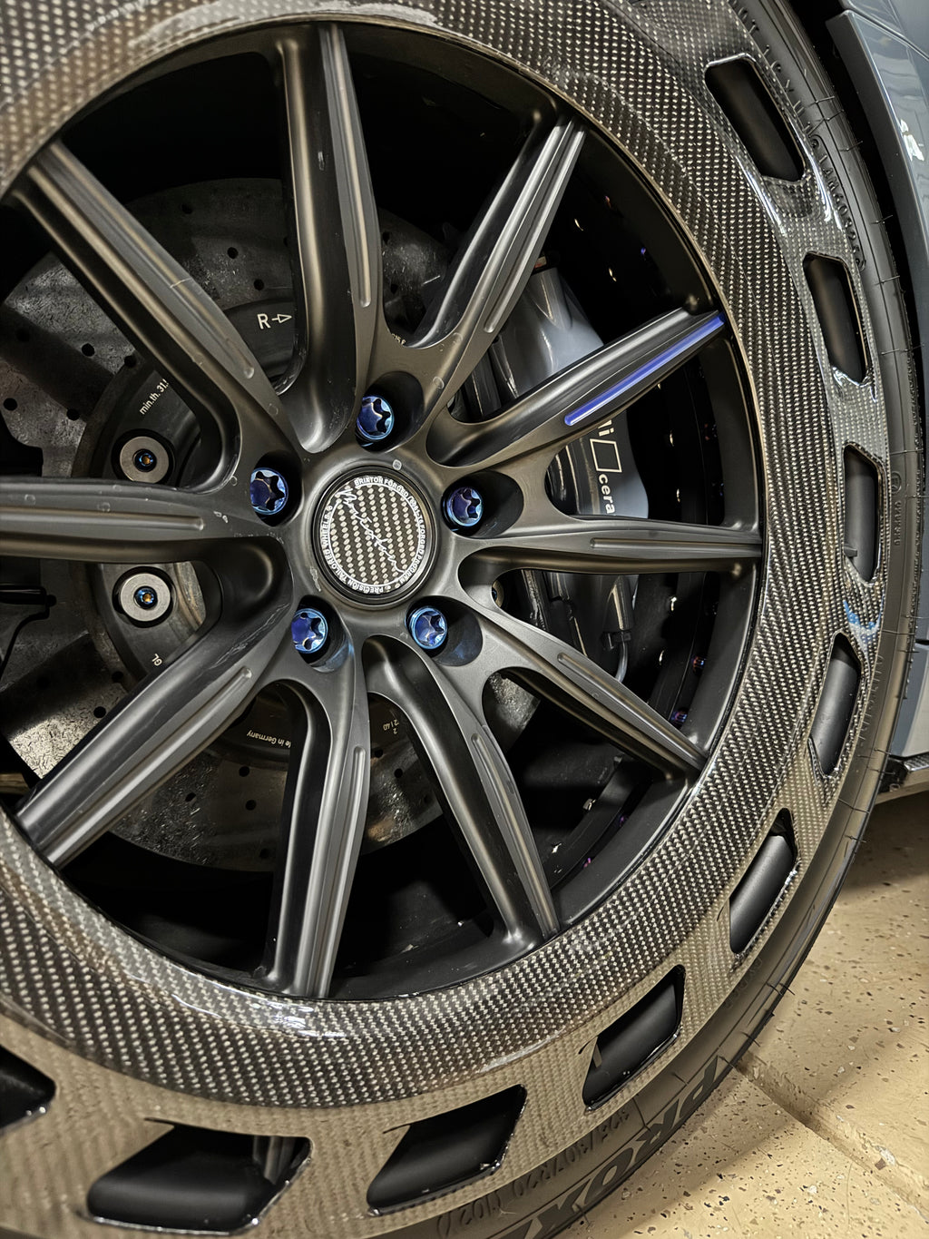 Audi R8 Lamborghini Huracan Titanium Wheel Bolts