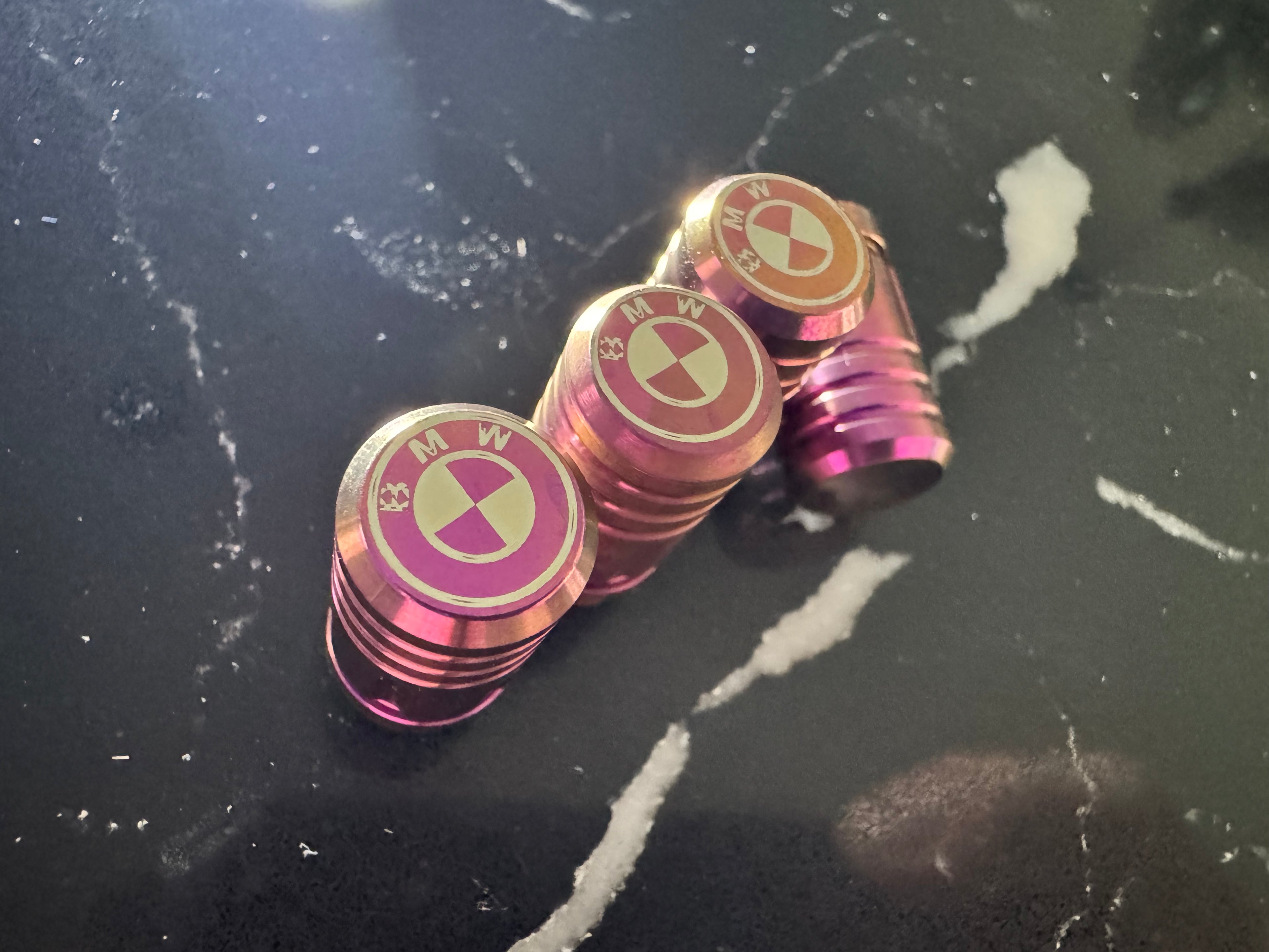 Gr5 Anodized Titanium Valve Stem Caps