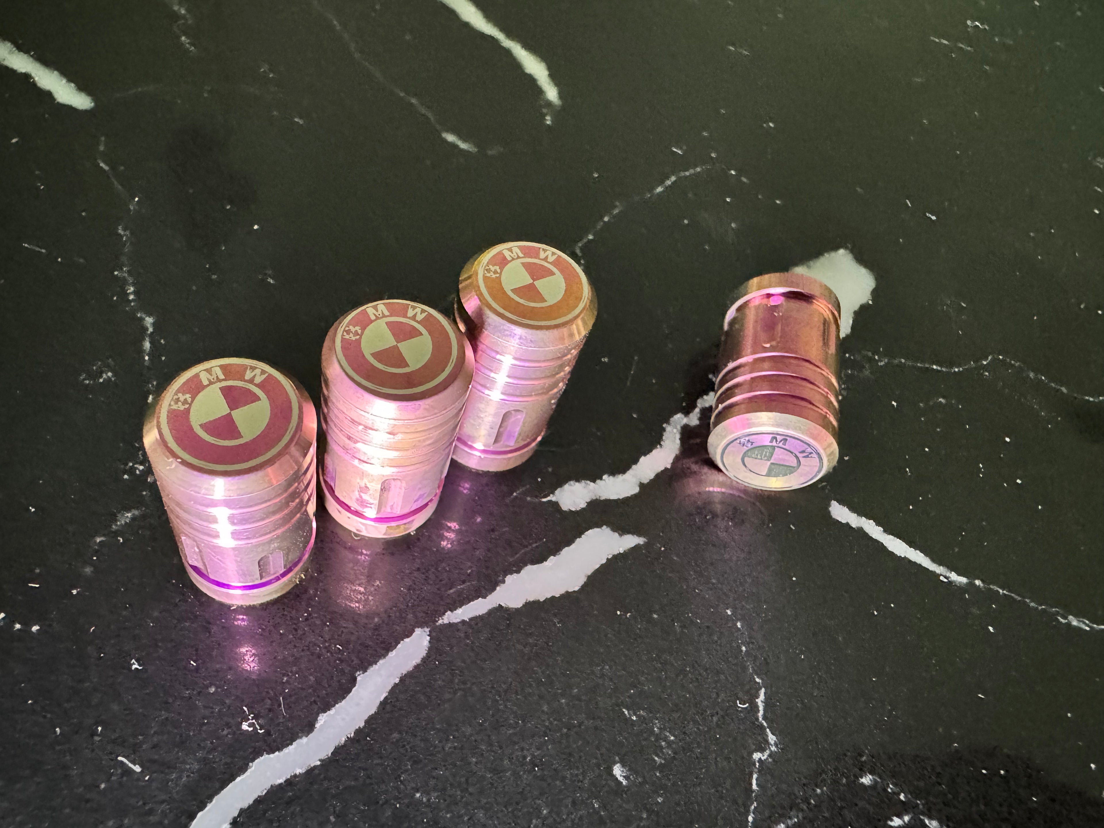 Gr5 Anodized Titanium Valve Stem Caps